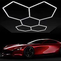 Світильник для комерційних приміщень 168W світлодіодний 18480Lm 5hexs 6500К холодний білий