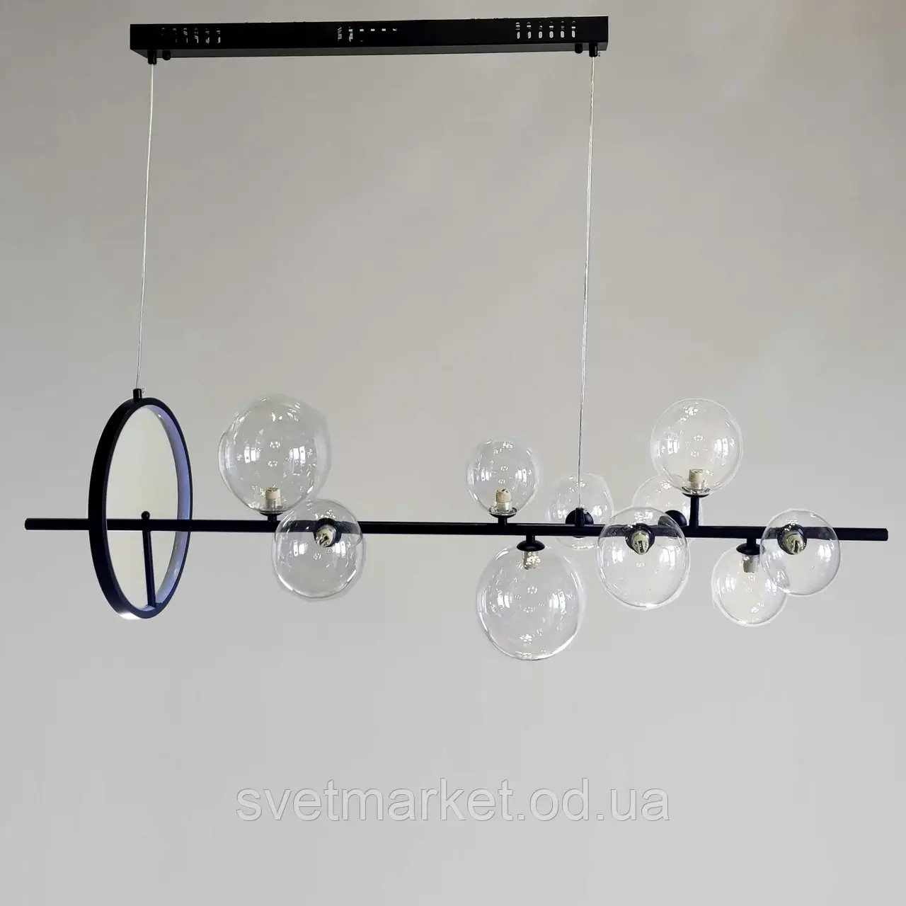 Підвісна дизайнерська люстра P488/10BK, фото 1