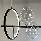 Підвісна дизайнерська люстра P488/10BK, фото 3