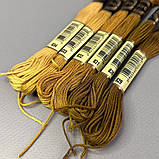 (6 шт по 8м) Набір муліне Airo (нитки для вишивання) - гірчичний мікс (834-829), фото 3