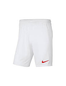 Дитячі шорти NIKE PARK III BV6865-103, Білий, Розмір (EU) — 140 cm