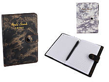 Блок. 76арк. ш/з на кноп.з ручк. "Мармуровий"  14,5*21см,кліт.(12*6)