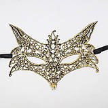 Маска для карнавалу Лис one size золотистий, фото 3