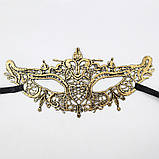 Бал маскарад маска one size золотистий, фото 2