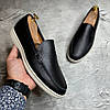 Лофери, туфлі чоловічі чорні шкіряні (натуральна шкіра) для чоловіків на весну осінь, розміри 40-45, фото 6