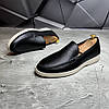 Лофери, туфлі чоловічі чорні шкіряні (натуральна шкіра) для чоловіків на весну осінь, розміри 40-45, фото 4