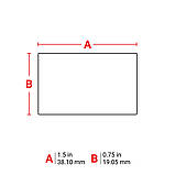 Нейлонові вирубні етикетки Brady M21-137-499 50.8мм х 19.05мм 73 од чорним на білому, фото 4