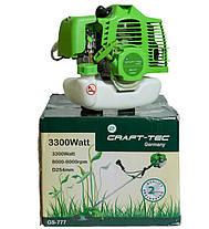 Бензокоса Craft-tec GS-777 — 3300W + Насадка-висоторіз (Довжина шини — 300 мм), фото 4