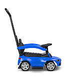 Машинка для катання Caretero (Toyz) Mercedes C-CLASS з батьківською ручкою Blue, фото 3