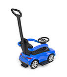 Машинка для катання Caretero (Toyz) Mercedes C-CLASS з батьківською ручкою Blue, фото 2