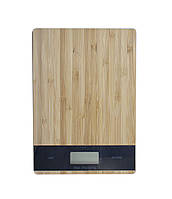 Ваги кухонні з платформою, 5кг/1г, дерев'яні
