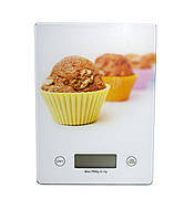Ваги кухонні з платформою 7 кг/1г скло