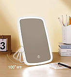 Дзеркало для макіяжу настільне з LED-підсвіткою і сенсорним вмикачем на акумуляторі, фото 7