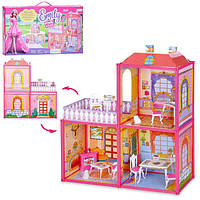 Іграшка Будиночок для ляльки, 63-51,5-70 см, фігурка, 2 поверхи, у коробці 60-34-7,5 см