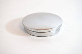 Заглушка поручня до алюмінієвих поручнів тип коло колір Срібло (10221с)