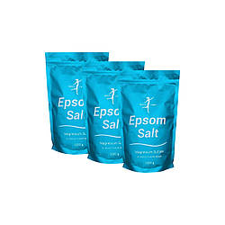 Сіль Епсома (англійська) для ванни (комплект 3 пакети по 1 кг)