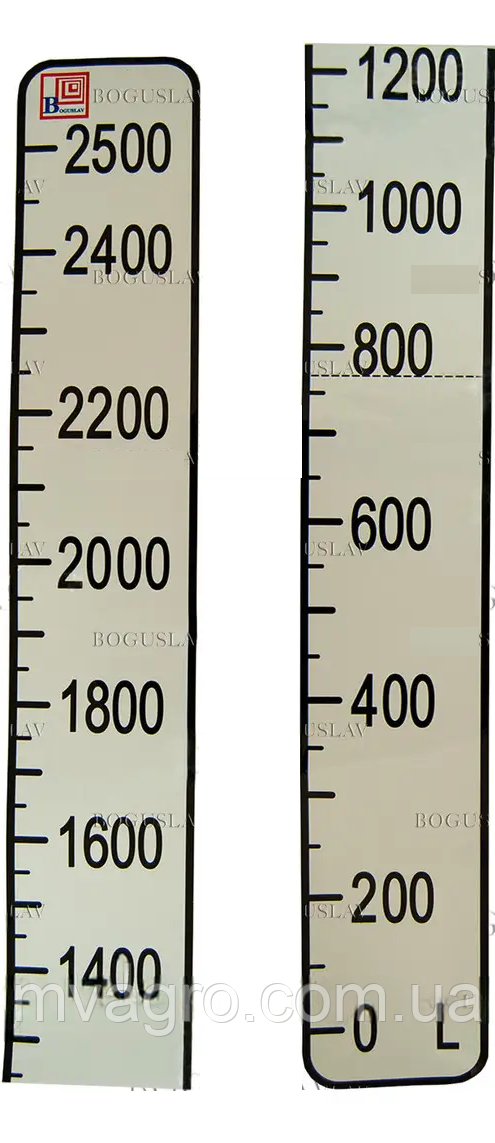 Наклейка 2500л. на обприскувач Одіссей-2500, Кронос-2500, фото 1