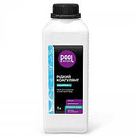 Засіб для очищення та освітлення води коагулянт Poolman AquaFlock L, 1л