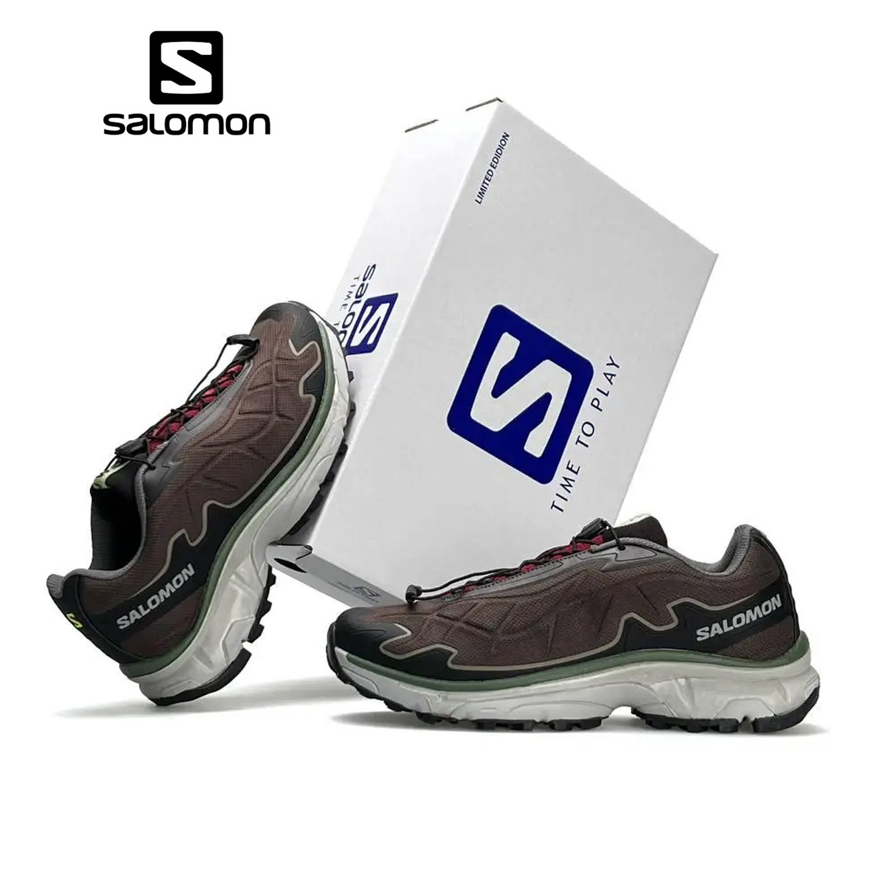 Чоловічі кросівки Salomon XT-SLATE Brown, чоловічі кеди нейлон текстиль коричневі. Чоловіче взуття