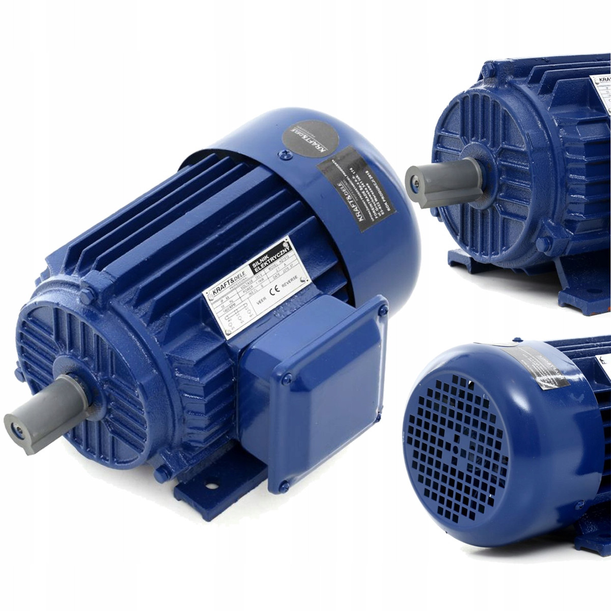 Двигун асинхронний трифазний Kraft&Dele KD1813 2.2 кВт 1420 об./хв, фото 1
