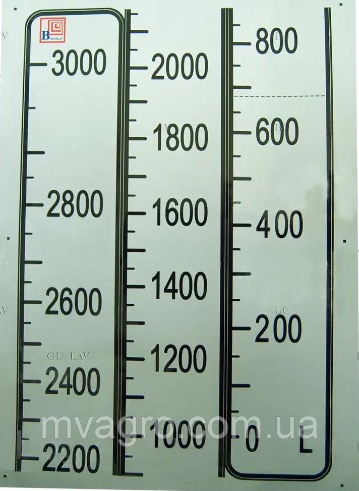 Наклейка 3000л. на обприскувач Титан-3000, Кронос-3000, фото 1