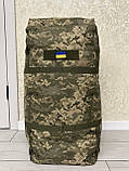 Сумка-баул рюкзак Піксель у тканині Cordura — великий військовий рюкзак, фото 9