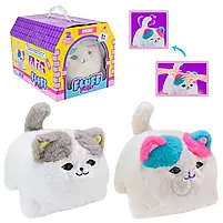 Інтерактивний пухнастий котик який закриває та відкриває очі та реагує на дотик, муркотить та співає пісеньки., фото 8