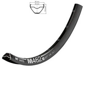 Обід 27.5" (584x25) DT Swiss M 462 TLR 32-отв під диск чорний PV Art RDM04665032S011508