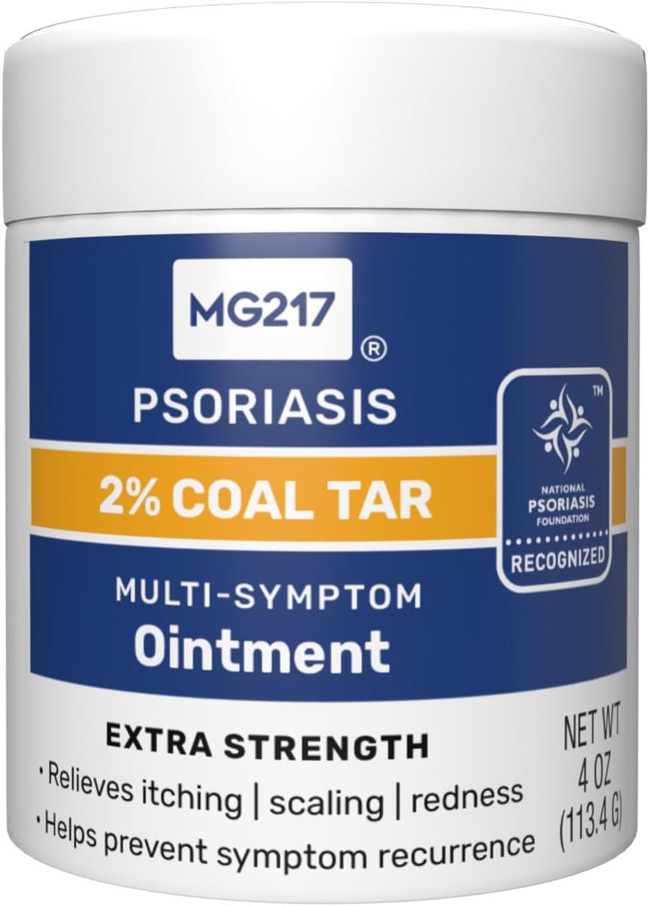 Мазь для лікування псоріазу та себореї MG217 Psoriasis Medicated Ointment 2% Coal Tar 113.4 г, фото 1