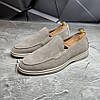 Лофери, туфлі чоловічі бежеві замшеві (натуральна замша) для чоловіків на весну осінь, розміри 40-45, фото 2