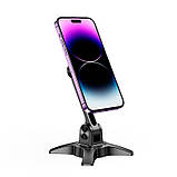 Тримач HOCO Joy ring magnetic desktop stand HD2 (6931474797018) black, фото 4
