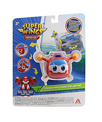 Дитяча іграшка Ігрова фігурка-трансформер Super Wings Transforming Super Pet Джером улюбленець (Jerome pet)