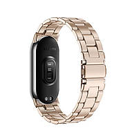 Комплект: Фітнес-браслет Xiaomi Smart Band 9 Midnight Black + металевий ремінець Type С Rose gold, фото 9