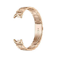 Комплект: Фітнес-браслет Xiaomi Smart Band 9 Midnight Black + металевий ремінець Type С Rose gold, фото 7