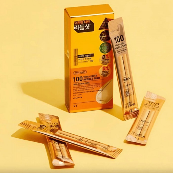 Сироватка-бустер з мікроголками та вітаміном С VT Cosmetics Vita-light Reedle Shot 100, 2 ml
