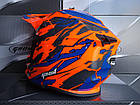 ШОЛОМ GEON 633 ORANGE BLUE/GRAY - L UT-00065820, фото 5
