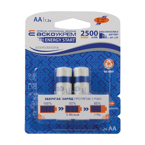 Акумулятор Аско Укрім NH-AA 2500 ENERGY START (2 шт.)