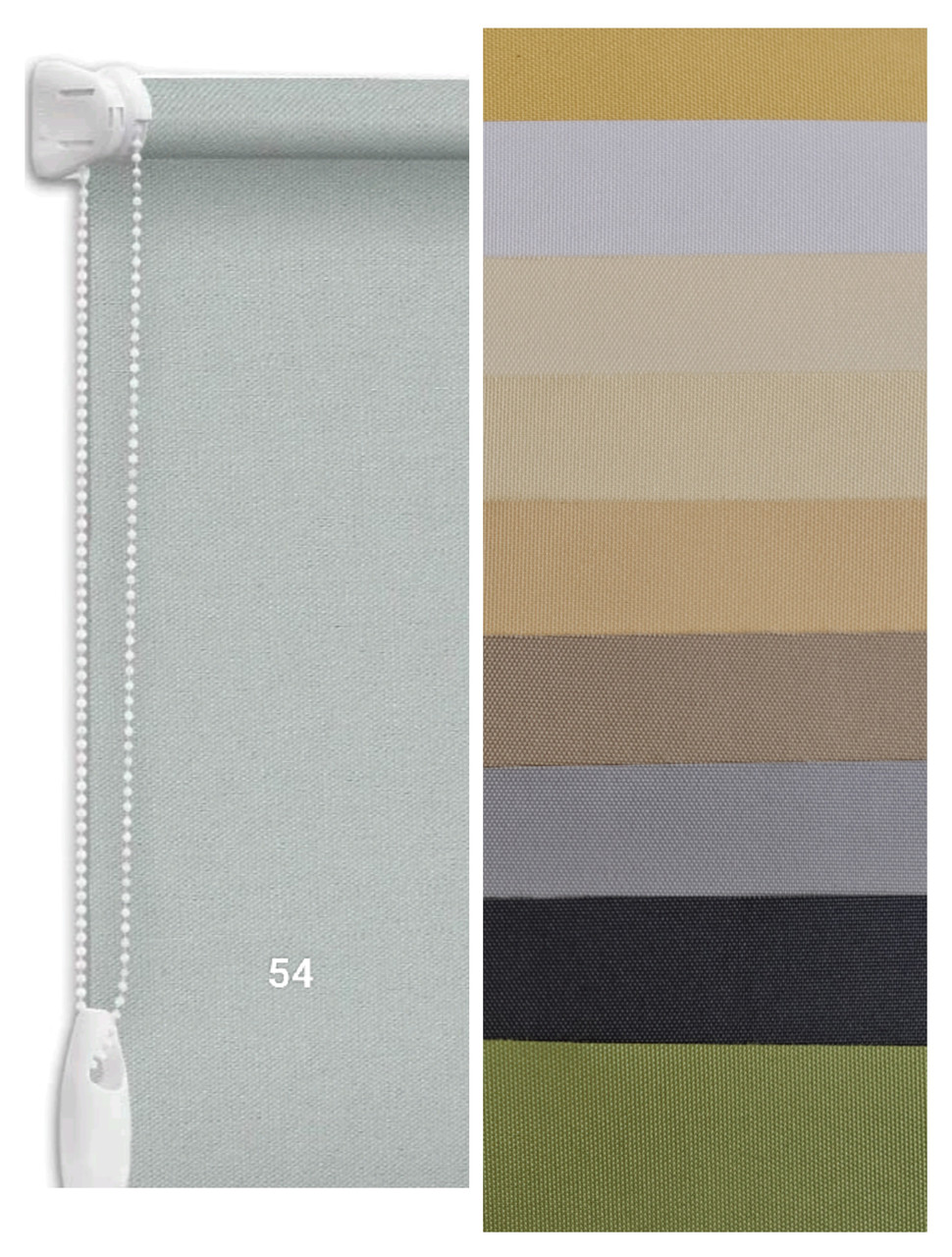 Рулонні штори Блекаут Сірий 54, фото 1