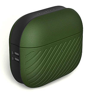 Чохол Moment Leather Olive Green для AirPods 3