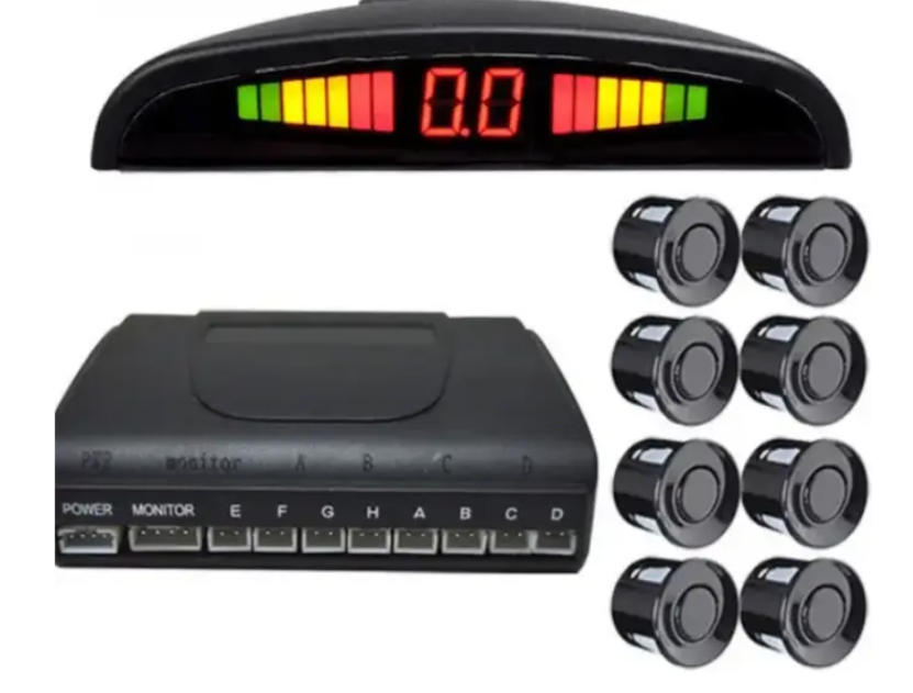 Автомобільний парктронік на 8 датчиків з LCD монітором Car Radar parking, дисплей із вбудованим динаміком, фото 1