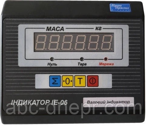 Ваговий індикатор ІЕ-06 (до трьох COM-портів RS, USB, Ethernet)