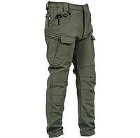 Штани Gman Софт Шел Soft Shell утеплені на флісі Олива Розмір S