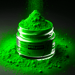 Харчовий НЕОНОВИЙ жиророзчинний барвник "Green №93", Zefirka colours, 5 г, Зелений, 5 г