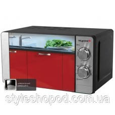 Мікрохвильова піч 20 л, 700 Вт з механічним керуванням і дзеркальними дверцятами — стиль і зручність на вашій кухні, фото 1