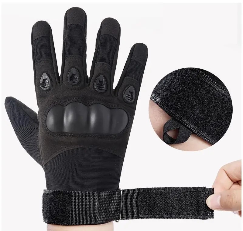 Дихаючі рукавички кольору чорні повнорозмірні L для спорту та активного відпочинку, фото 1