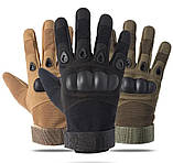 Дихаючі рукавички кольору чорні повнорозмірні L для спорту та активного відпочинку, фото 2
