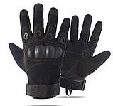 Дихаючі рукавички кольору чорні повнорозмірні L для спорту та активного відпочинку, фото 3