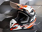 ШОЛОМ GEON 633 WHITE ORANGE/GRAY - XXL UT-00065804, фото 4
