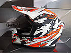 ШОЛОМ GEON 633 WHITE ORANGE/GRAY - XXL UT-00065804, фото 3