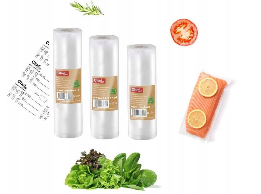 Набір плівки для вакуумування ChefOne рифлена  3 рулона, фото 1